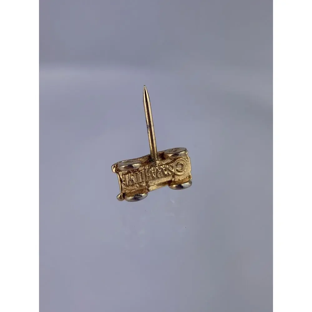 Convertible Car Gold Tone Tie Tack Pin Lapel Dune Buggy Vintage